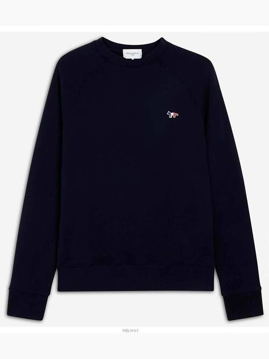 Tricolor Fox Patch Sweatshirt Dark Navy - MAISON KITSUNE - BALAAN 2