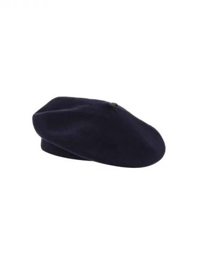 Women s Monili Patch Wool Beret Navy 271781 - BRUNELLO CUCINELLI - BALAAN 1