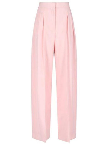 Pintuck Wool Pants Pink - ALEXANDER MCQUEEN - BALAAN 1