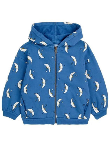 Kids Beneath The Moon Hooded Zip Up Jacket Blue - BOBO CHOSES - BALAAN 1