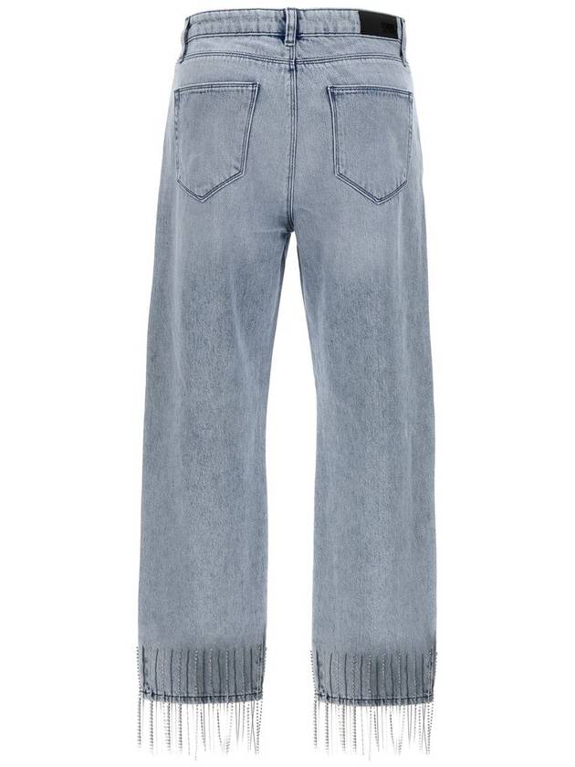 Karl Lagerfeld Rhinestone Fringed Jeans - KARL LAGERFELD - BALAAN 2