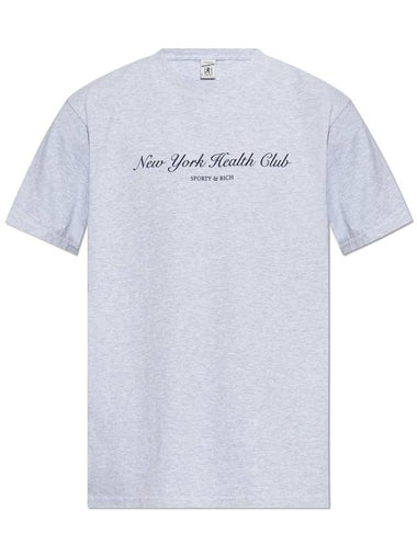 Sporty & Rich T-shirt From The NY Health Club Collection, Unisex, Grey - SPORTY & RICH - BALAAN 1