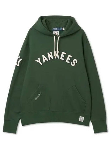 Polo Ralph Lauren Yankees Hoodie Dark Green - POLO RALPH LAUREN - BALAAN 1