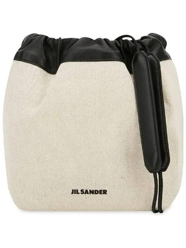 Drawstring Cross Bag Beige - JIL SANDER - BALAAN 1