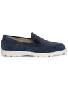 Casual Suede Slipper Loafers Navy - TOD'S - BALAAN 2