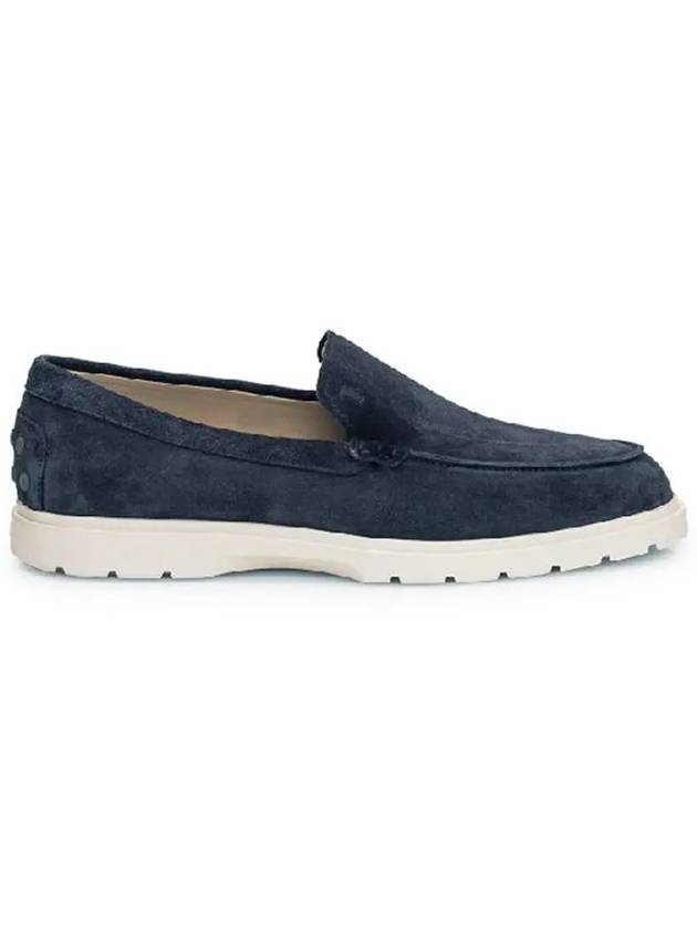 Casual Suede Slipper Loafers Navy - TOD'S - BALAAN 3