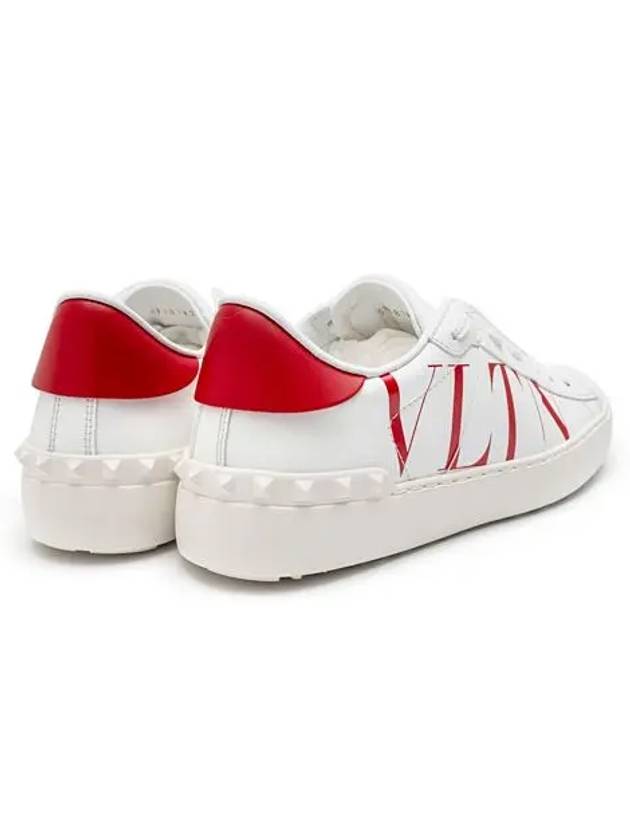 Women's Hidden Open Red Logo Low Top Sneakers White - VALENTINO - BALAAN 3