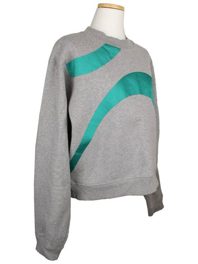 Acne Melange Gray Print Brushed Sweatshirt M - ACNE STUDIOS - BALAAN 2