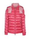 Women's DALLES Logo Patch Short Padded Fuchsia - MONCLER - BALAAN.