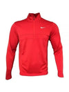 Men's Dri-Fit Essential Half-Zip Long-Sleeve T-Shirt Red - NIKE - BALAAN 2