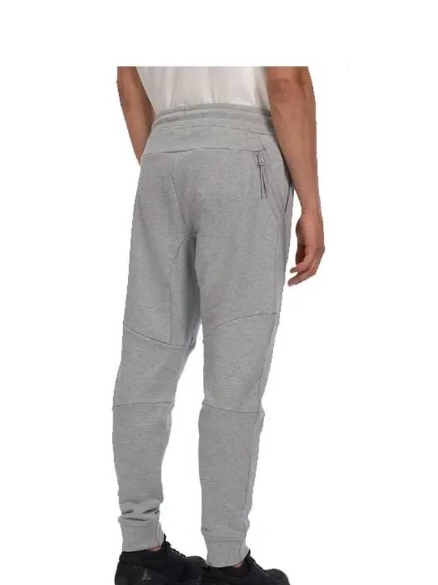 Diagonal Raised Fleece Zipped Track Pants Grey Melange - CP COMPANY - BALAAN 4