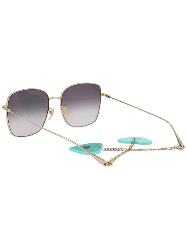 Square Frame Sunglasses Gold - GUCCI - BALAAN 5