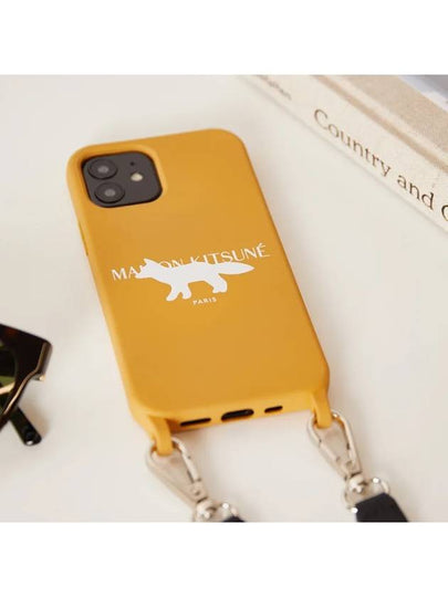 Fox Logo Iphone 12 Pro Phone Case Yellow - MAISON KITSUNE - BALAAN 2