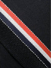 Three Stripes Classic RWB Selvedge Super 120 Count Wool Tie Navy - THOM BROWNE - BALAAN 3