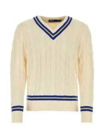 Iconic Cricket Sweater Natural 1236411 - POLO RALPH LAUREN - BALAAN 1