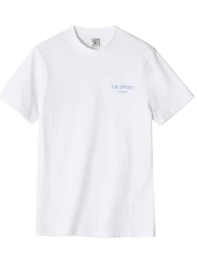 Wimbledon Logo Cotton Short Sleeve T-Shirt White - SPORTY & RICH - BALAAN 6