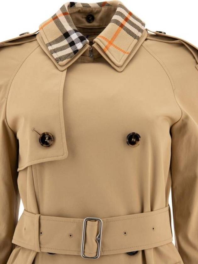 Notched Lapel Trench Coat Beige - BURBERRY - BALAAN 4