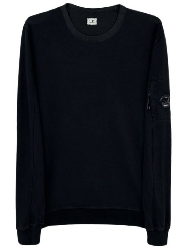 Lens Wappen Cotton Sweatshirt Black - CP COMPANY - BALAAN 2