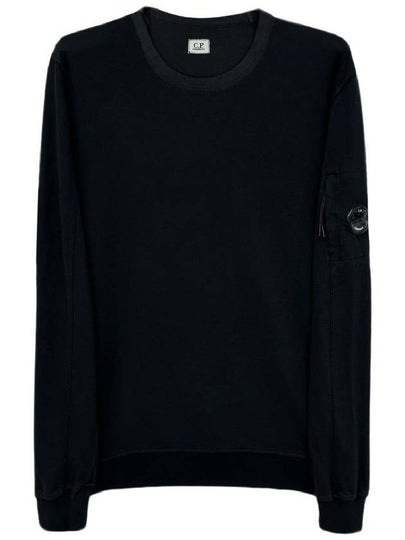 Lens Wappen Cotton Sweatshirt Black - CP COMPANY - BALAAN 2