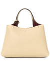 Logo Charm Leather Micro Tote Bag Natural - TOD'S - BALAAN 4