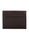 Debossed Leather Card Wallet Brown - POLO RALPH LAUREN - BALAAN 1