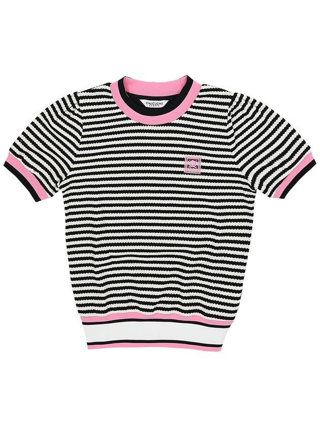 C23MTS005W Striped Top Black - CHUCUCHU - BALAAN 1