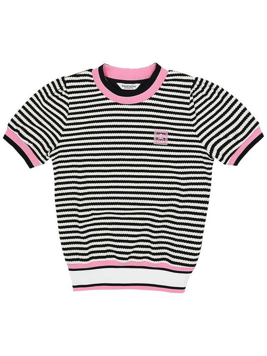 C23MTS005W Striped Top Black - CHUCUCHU - BALAAN 1