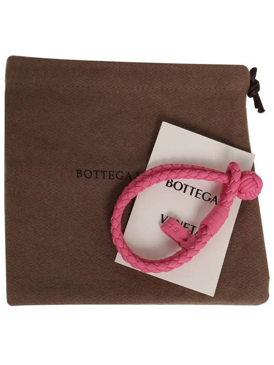 Intrecciato Double Line Bracelet Pink - BOTTEGA VENETA - BALAAN.