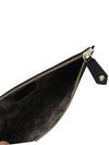 leather zipper clutch black - VIVIENNE WESTWOOD - BALAAN.