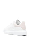 Oversized Leather Low Top Sneakers White - ALEXANDER MCQUEEN - BALAAN 5