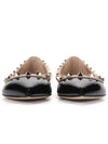 Rockstud Ballerina Flats Black - VALENTINO - BALAAN.