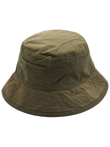 Hidden Pocket Nylon Bucket Hat Dark Green - TEN C - BALAAN 1