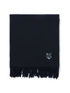 Wool Fox Head Muffler Navy - MAISON KITSUNE - BALAAN 5