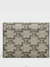 Triomphe Canvas Calfskin Business Card Wallet Beige - CELINE - BALAAN 6