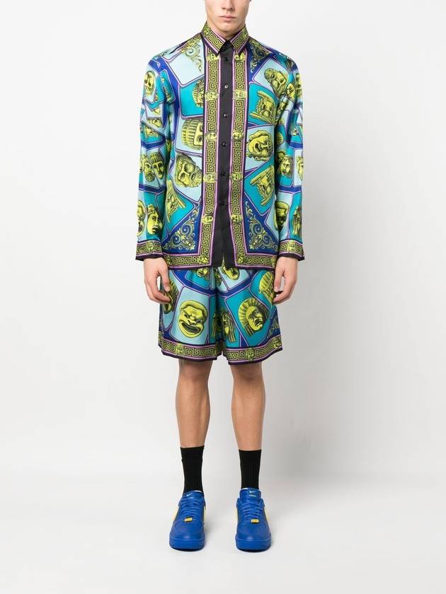 Le Marchere LE MASCHERE Silk Shorts - VERSACE - BALAAN 3