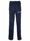 Men's Logo Print Track Pants Navy - PALM ANGELS - BALAAN 2