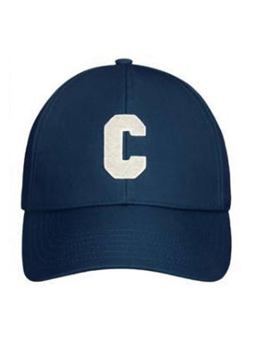 Initial Baseball Cap in Cotton Marine - CELINE - BALAAN 1