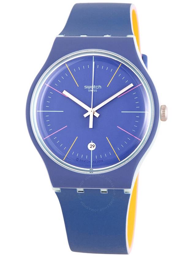 Swatch Blue Layered Quartz Blue Dial Men's Watch SUOS403 - SWATCH - BALAAN 1