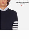 4 Bar Loopback Jersey Sweatshirt Navy - THOM BROWNE - BALAAN 3