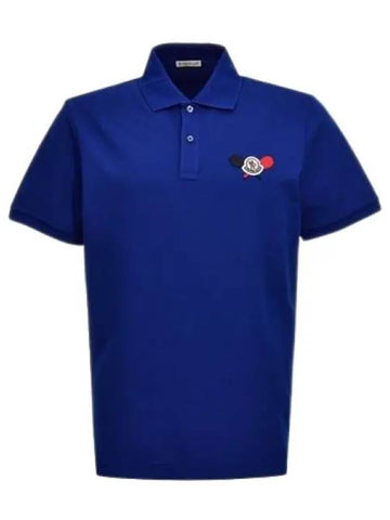 103758 Logo Patch Polo Shirt 8A00009 89A16 73H - MONCLER - BALAAN 1