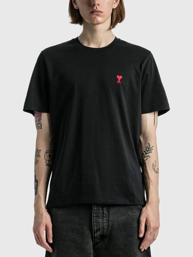 de Coeur de Coeur heart logo tshirt black - AMI - BALAAN 3