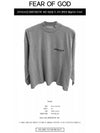 Relaxed Long Sleeve T-Shirt Dark Oatmeal - FEAR OF GOD - BALAAN 3