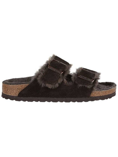 Arizona Shearling Medium Sandals Mocha - BIRKENSTOCK - BALAAN 2