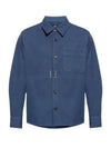 Basile Brodée Poitrine Overshirt Jacket Steel Blue - A.P.C. - BALAAN 2