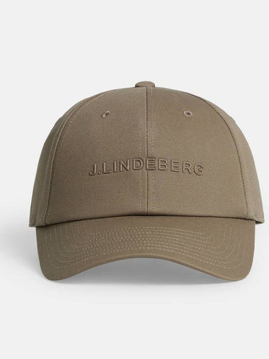 Elijah Logo Cotton Ball Cap Walnut - J.LINDEBERG - BALAAN 1