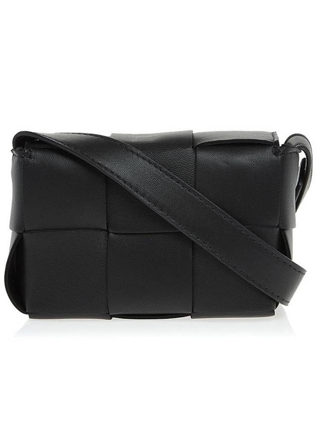 Intrecciato Cassette Small Cross Bag Black - BOTTEGA VENETA - BALAAN 4