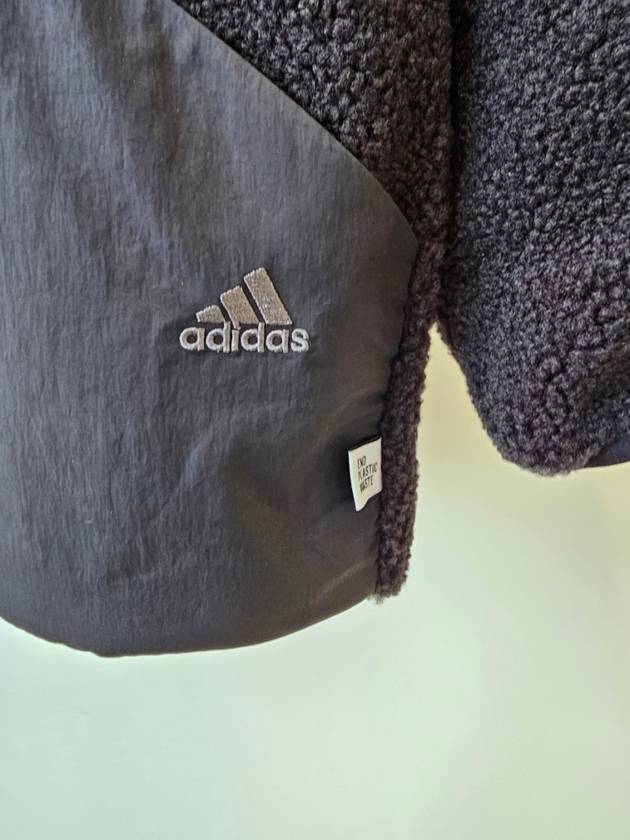 Sportswear Fleece Zip-Up Jacket Black - ADIDAS - BALAAN 4