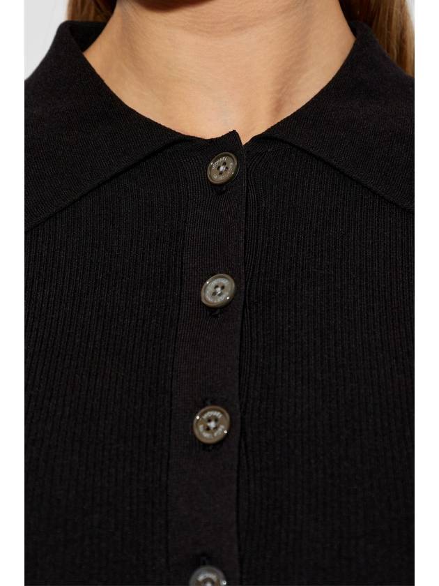 Michael Michael Kors Top With Collar, Women's, Black - MICHAEL KORS - BALAAN 5