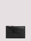 Intrecciato Zipper Card Wallet Black - BOTTEGA VENETA - BALAAN 2