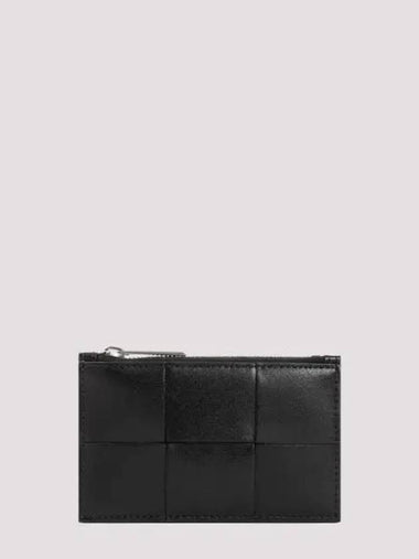 Cassette Zipper Card Holder Black 749456VBWD38803 1330395 - BOTTEGA VENETA - BALAAN 1